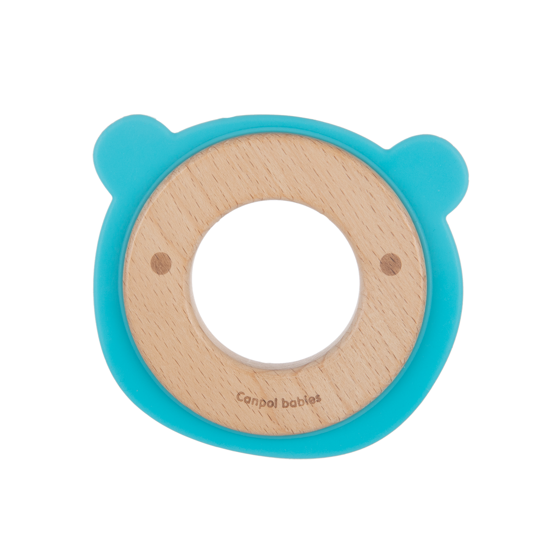 Zubaida's Canpol babies Wooden-Silicone Teether BEAR - 80/304 - Zubaidas Official™