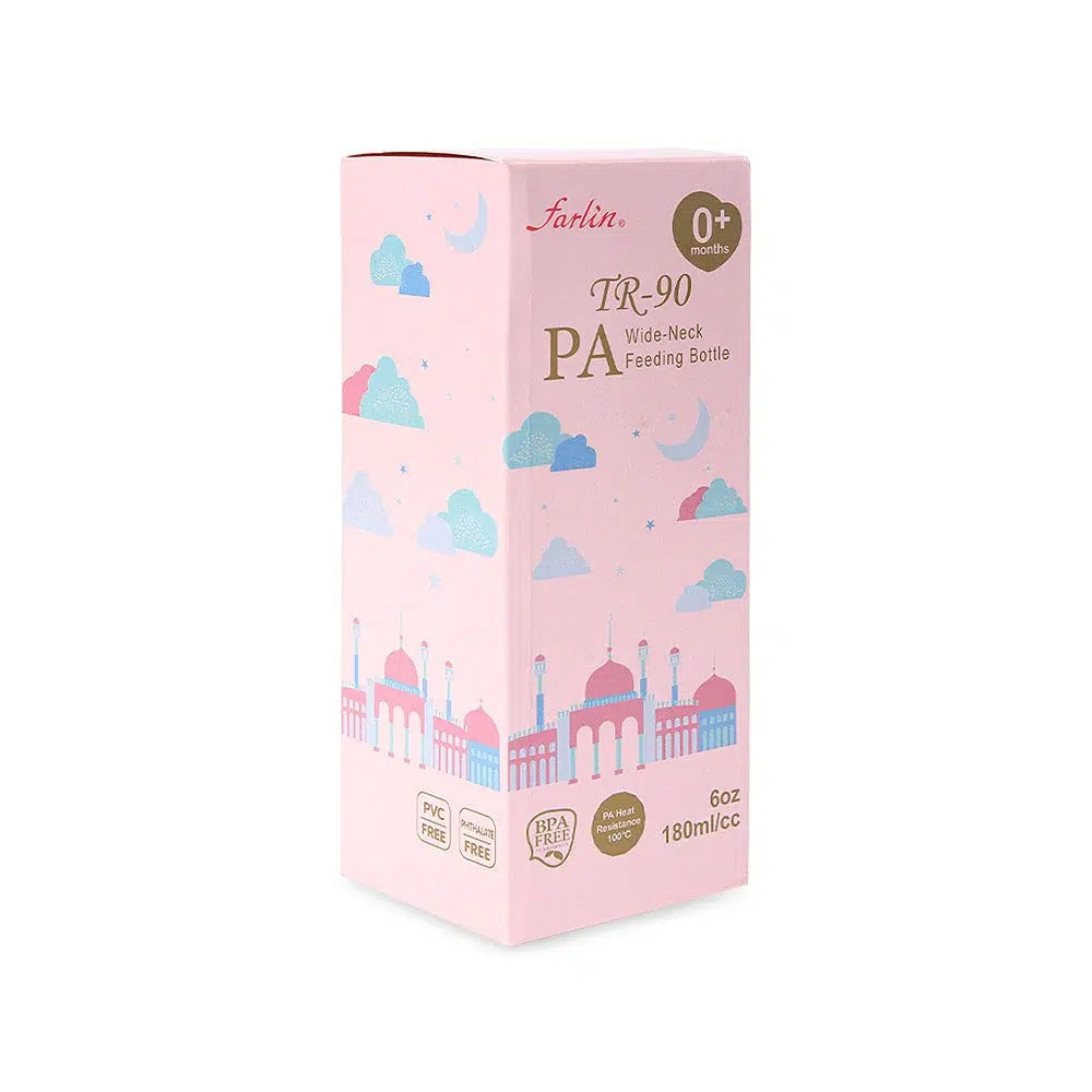 Zubaida's Farlin PA Feeding Bottle 180Ml-YE Pink - AB-A2001-02 - Zubaidas Official™