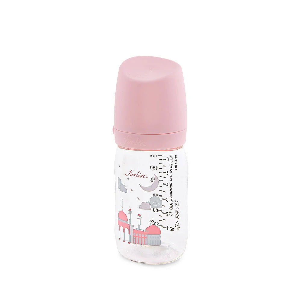 Zubaida's Farlin PA Feeding Bottle 180Ml-YE Pink - AB-A2001-02 - Zubaidas Official™