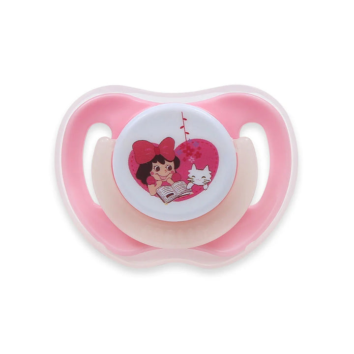 Zubaida's Farlin Newborn Glow-in-Dark Pacifier N Chain Pink BA-20008 - Zubaidas Official™