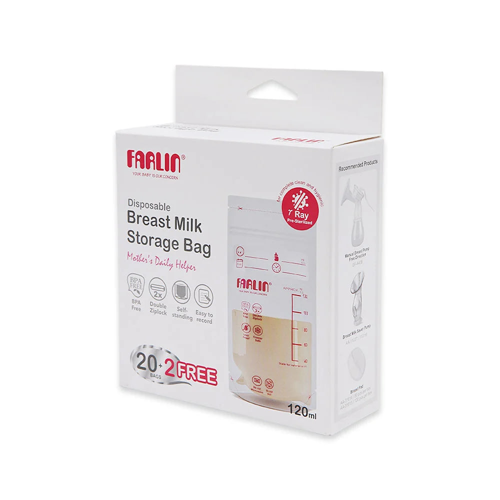 Zubaida's Farlin Milk Storage Bag 120Ml Pk - BP-869-1 - Zubaidas Official™