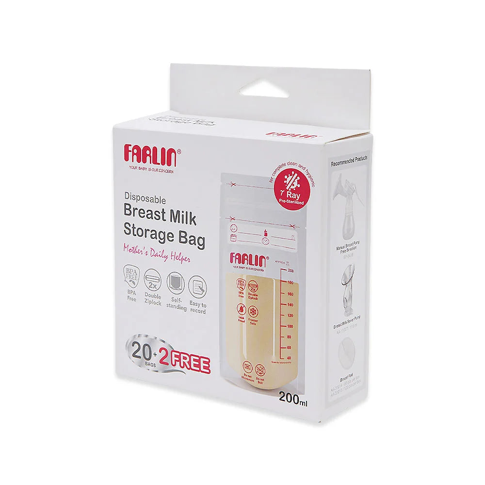 Zubaida's Farlin Milk Storage Bag 200Ml Pk - BP-869-2 - Zubaidas Official™