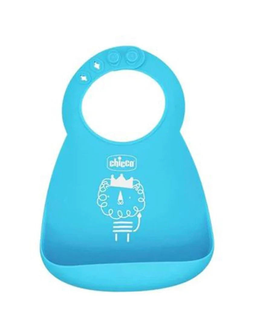 Zubaida's Chicco Silicone Bib With Crumble Catcher Blue (Chi-00010219200000) - Zubaidas Official™