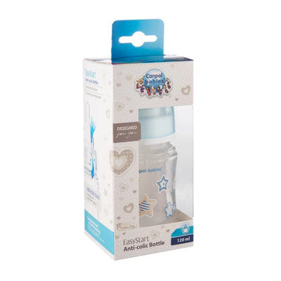 Zubaida's Canpol Babies 120 Ml Wide Neck Anticolic Bottle Easystart - Newborn Baby Blue Stars - 35/216 - Zubaidas Official™