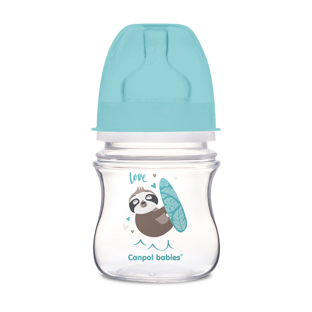Zubaida's Canpol babies Easystart Anti-colic Wide Neck Bottle 120ml PP EXOTIC ANIMALS blue - 35/220 - Zubaidas Official™