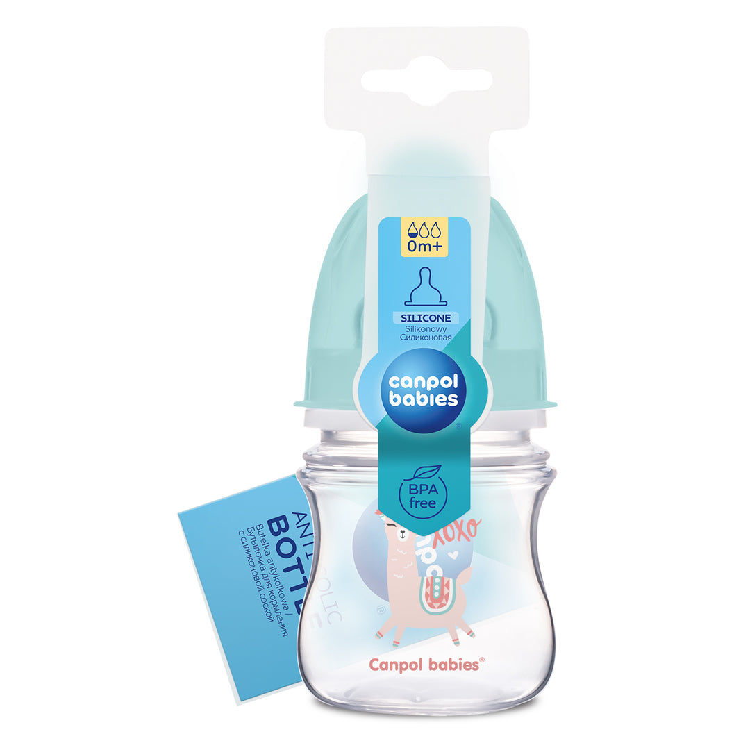 Zubaida's Canpol babies Easystart Anti-colic Wide Neck Bottle 120ml PP EXOTIC ANIMALS green - 35/220 - Zubaidas Official™