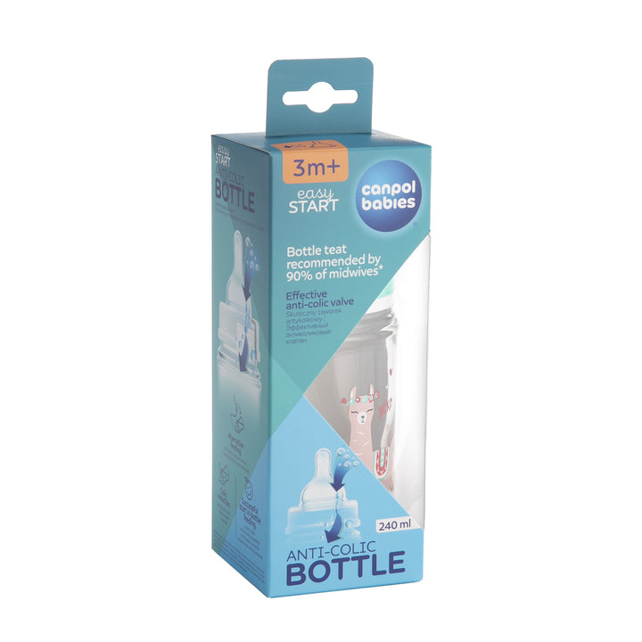 Zubaida's Canpol babies Easystart Anti-colic Wide Neck Bottle 240ml PP EXOTIC ANIMALS green - 35/221 - Zubaidas Official™