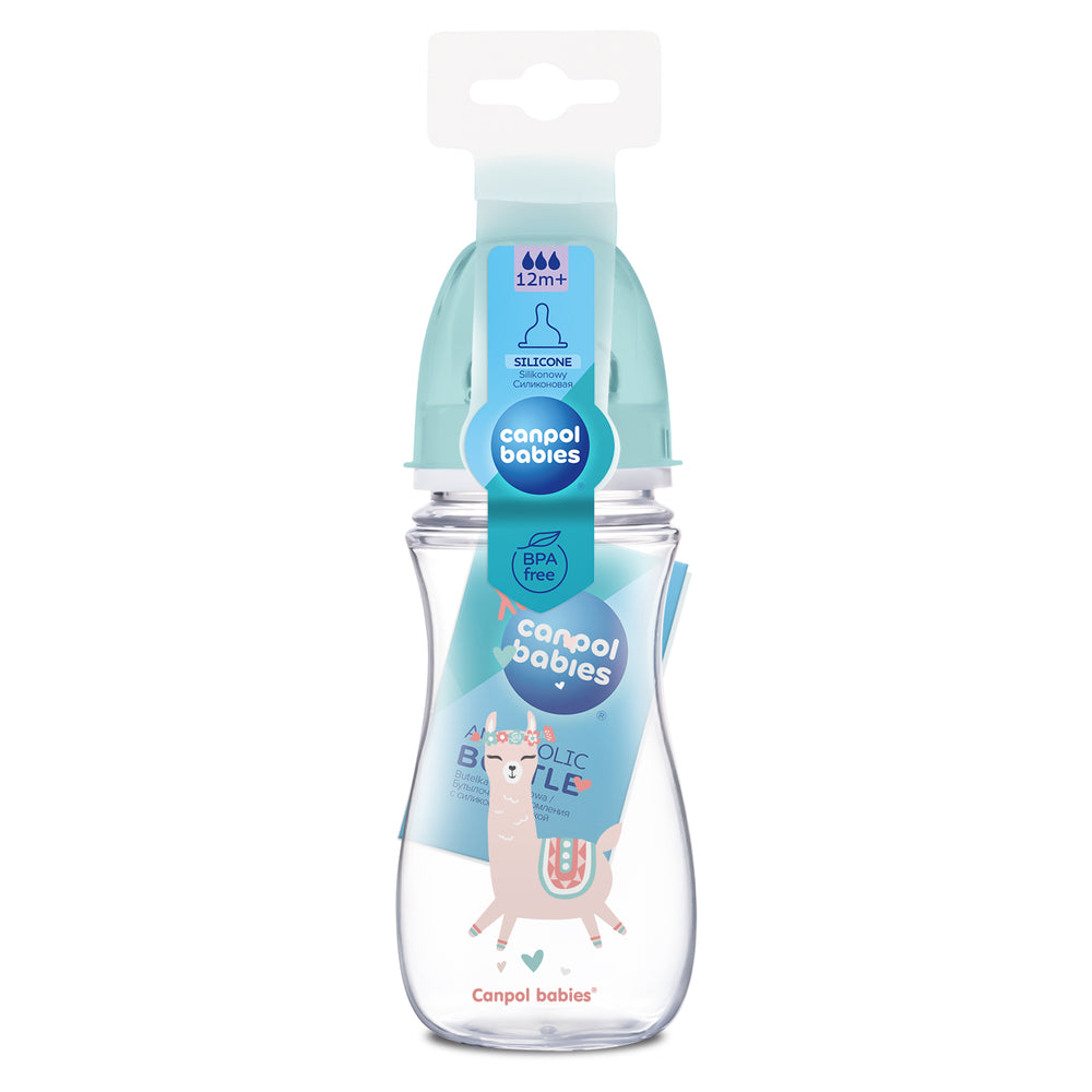 Zubaida's Canpol babies Easystart Anti-colic Wide Neck Bottle 300ml PP EXOTIC ANIMALS green - 35/222 - Zubaidas Official™