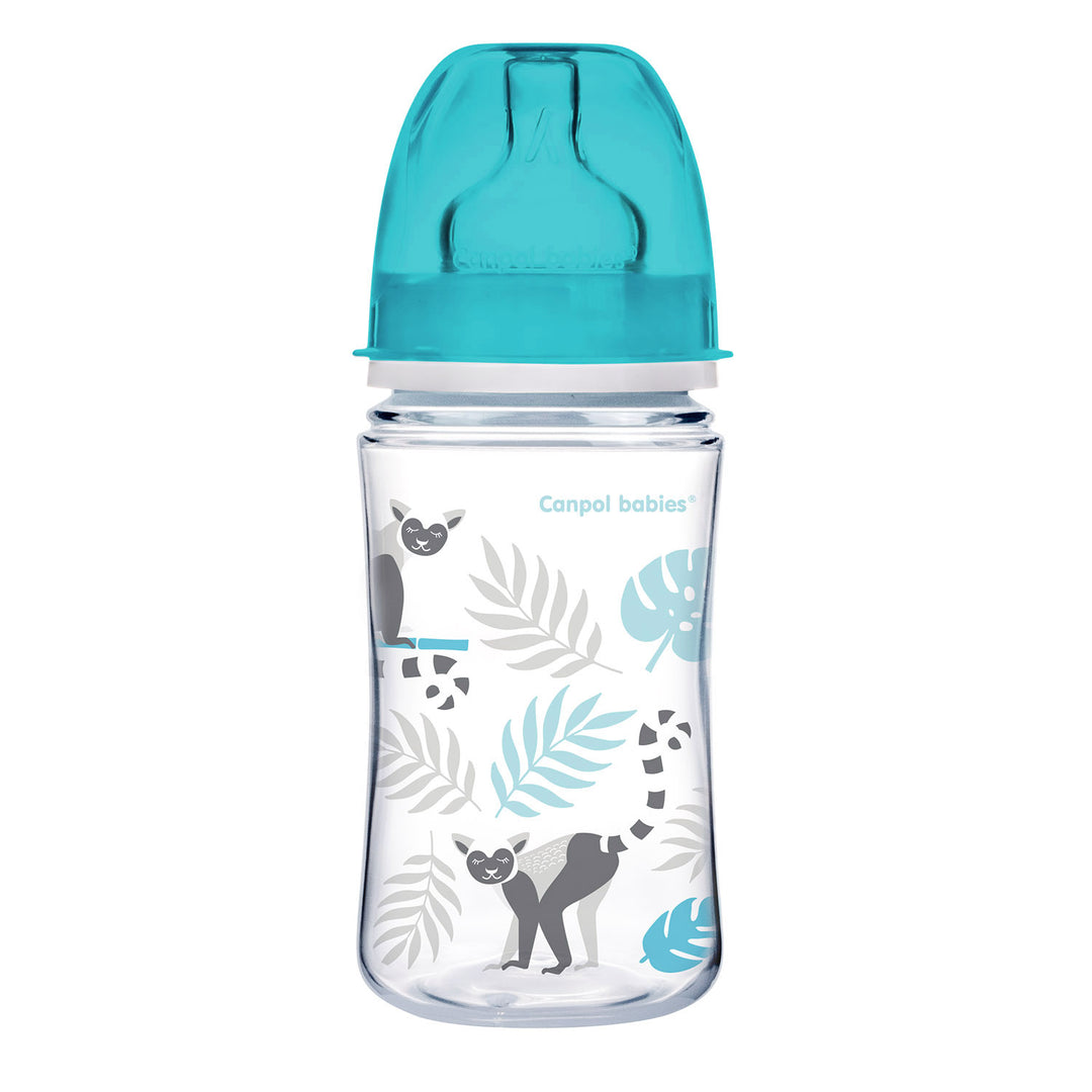 Zubaida's Canpol Babies Easy Start Wide Neck PP Bottle 240 ml Jungle grey - 35/227 - Zubaidas Official™