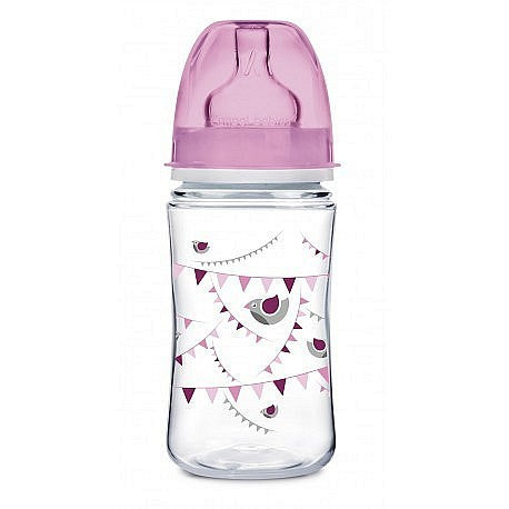 Zubaida's Canpol Babies Easy Start Wide Neck PP Bottle 240 ml LET'S CELEBRATE Pink - 35/229 - Zubaidas Official™