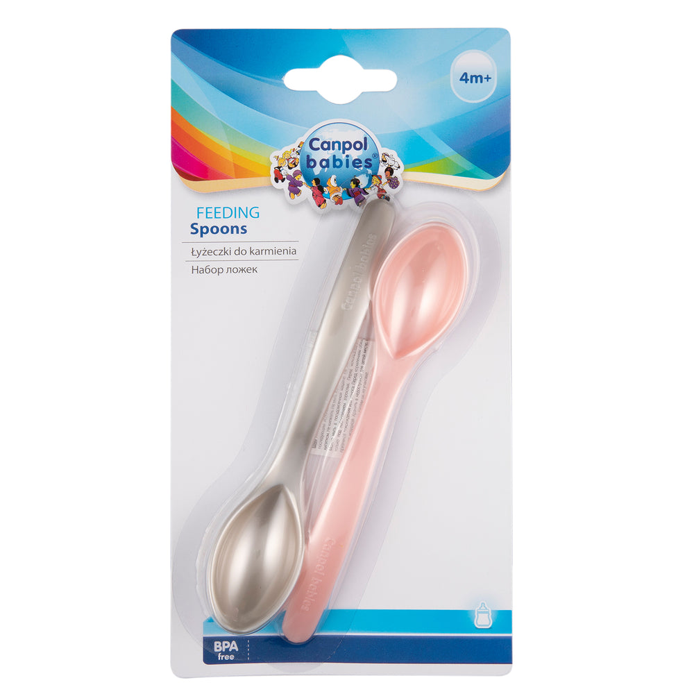 Zubaida's Canpol babies Spoons 2pcs Pink - 59/582 - Zubaidas Official™