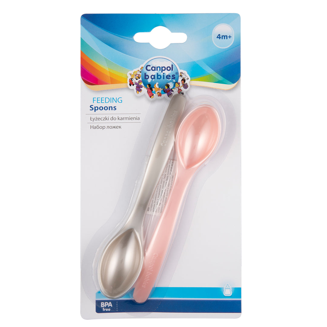 Zubaida's Canpol babies Spoons 2pcs Pink - 59/582 - Zubaidas Official™
