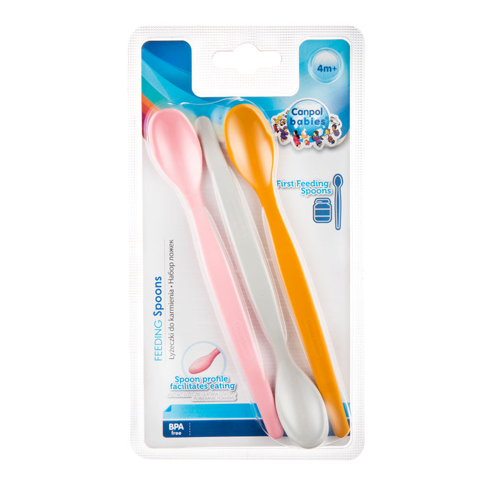 Zubaida's Canpol Babies Set of the First Feeding Spoons 3pcs Pink - 31/419 - Zubaidas Official™