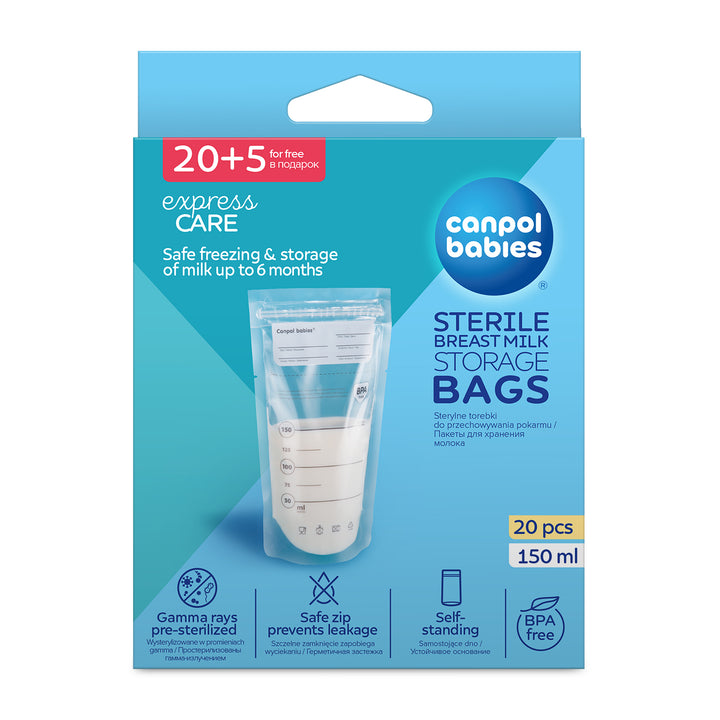Zubaida's Canpol babies Breast Milk Storage Bags 25 pcs 150ml - 70/001 - Zubaidas Official™