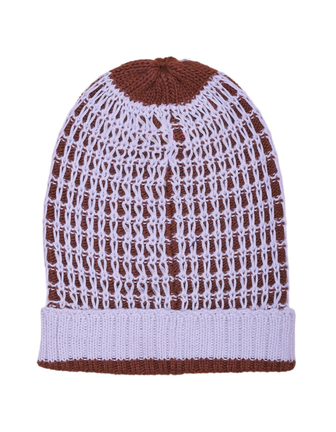 Zubaida's Woolen Checkered Brown and White - Zubaidas Official™