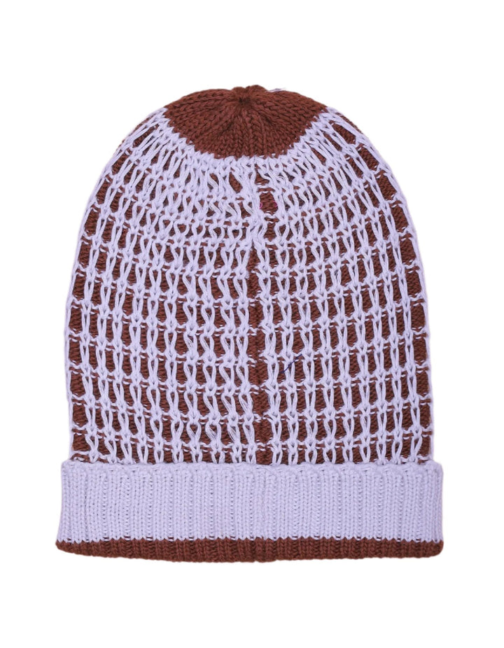 Zubaida's Woolen Checkered Brown and White - Zubaidas Official™