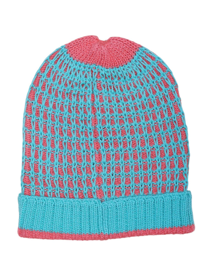 Zubaida's Woolen Checkered Sea Green and Peach Pink - Zubaidas Official™