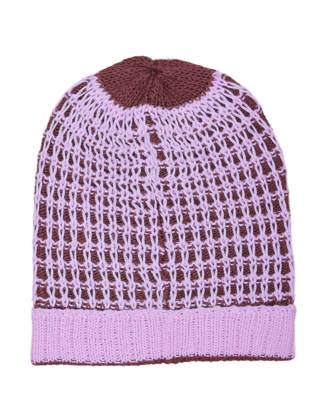 Zubaida's Woolen Checkered Dark Brown and Light Pink - Zubaidas Official™