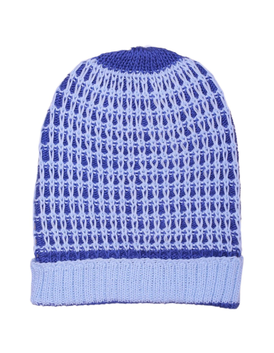 Zubaida's Woolen Checkered Dark Blue and Sky Blue - Zubaidas Official™