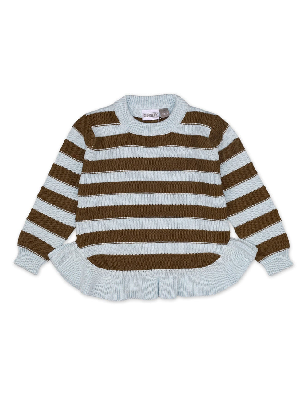 Zubaida's Sweater Round Neck Frill Bottom Sky Blue Infant - Zubaidas Official™