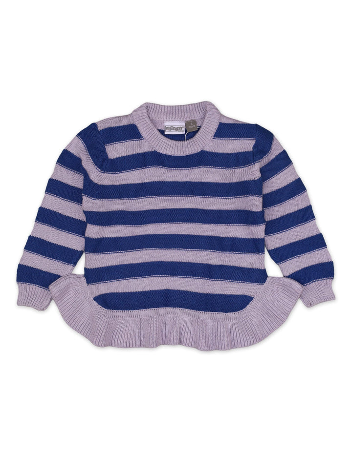 Zubaida's Sweater Round Neck Frill Bottom Lilac Base Infant - Zubaidas Official™