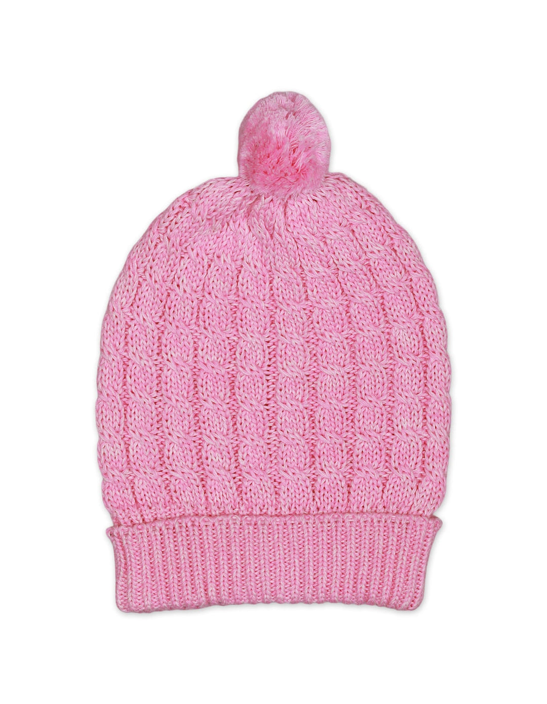 Zubaida's Caps Woolen Tea Pink Ponpon for Girls - Zubaidas Official™