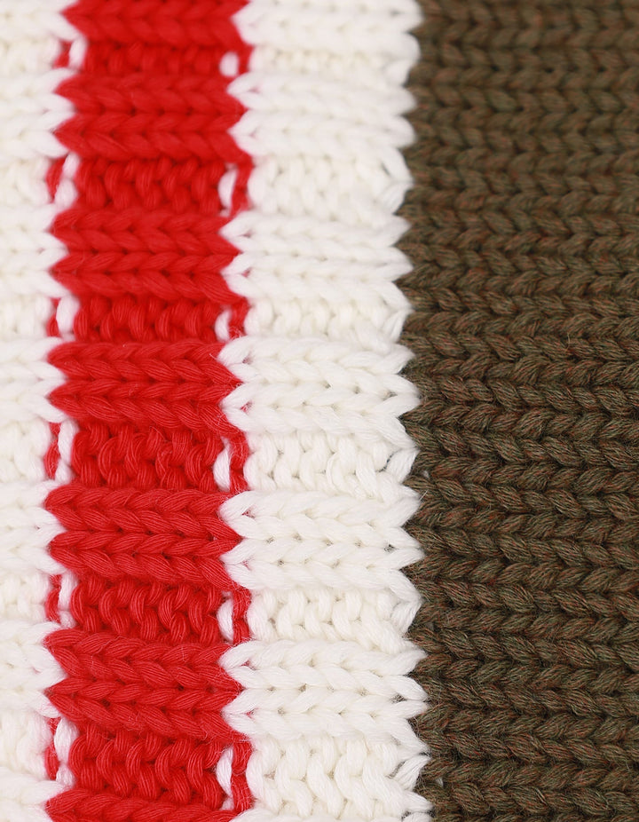 Zubaida's Caps Woolen Green With Stripes - Zubaidas Official™