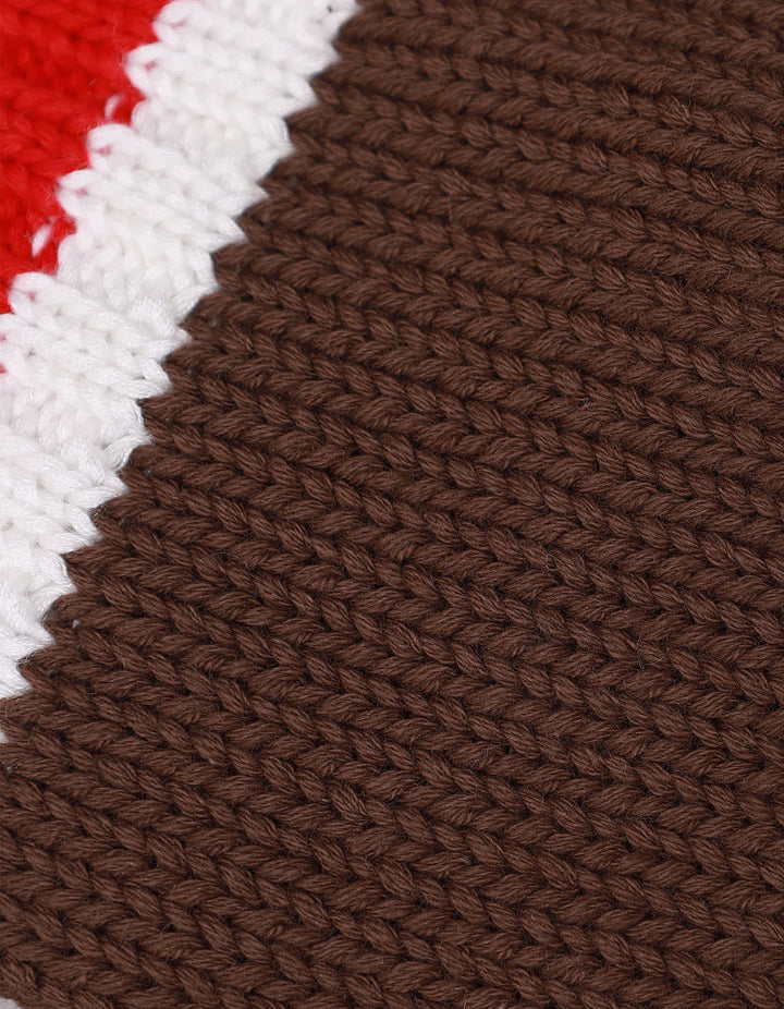 Zubaida's Caps Woolen Brown Stripes - Zubaidas Official™