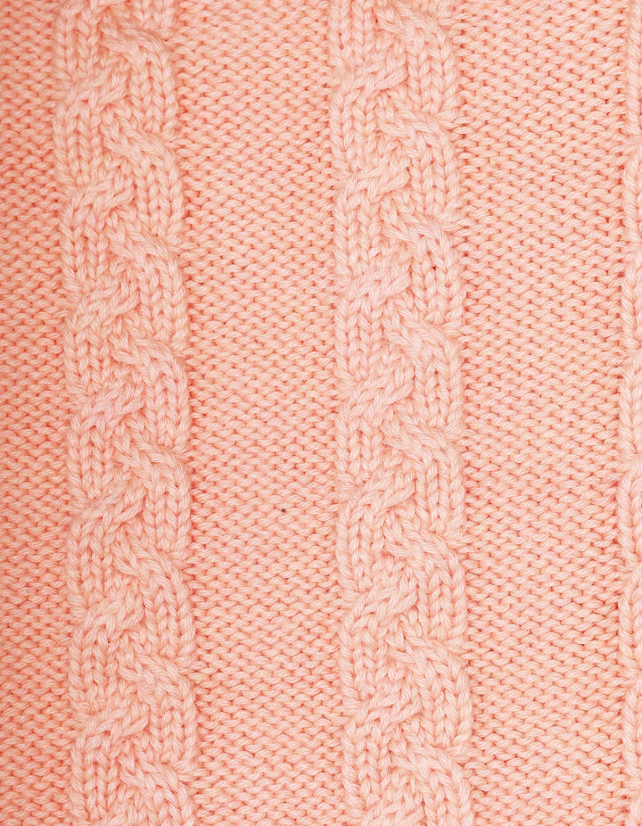Zubaida's Sweater Frill Bottom Peach for Girls - Zubaidas Official™