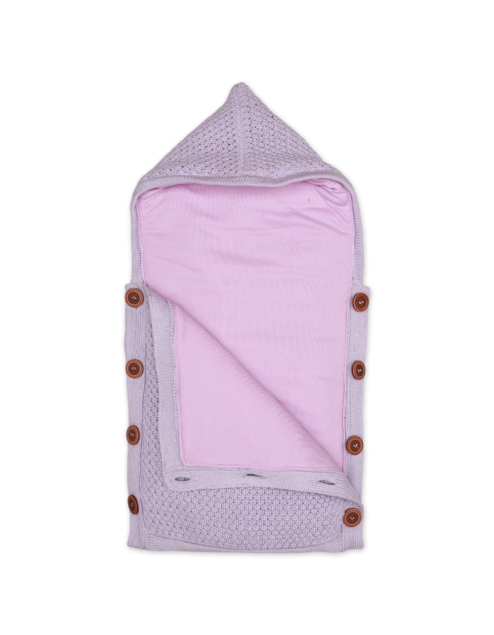 Zubaida's Carry Nest Woolen Lilac Front Button - Zubaidas Official™