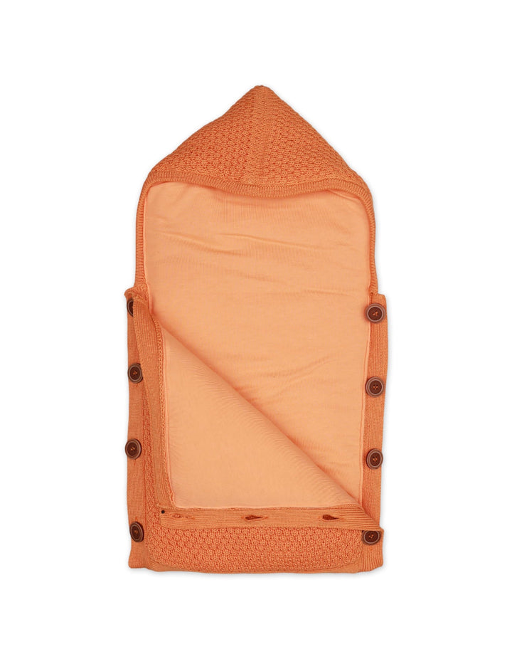 Zubaida's Carry Nest Woolen Orange Front Button - Zubaidas Official™