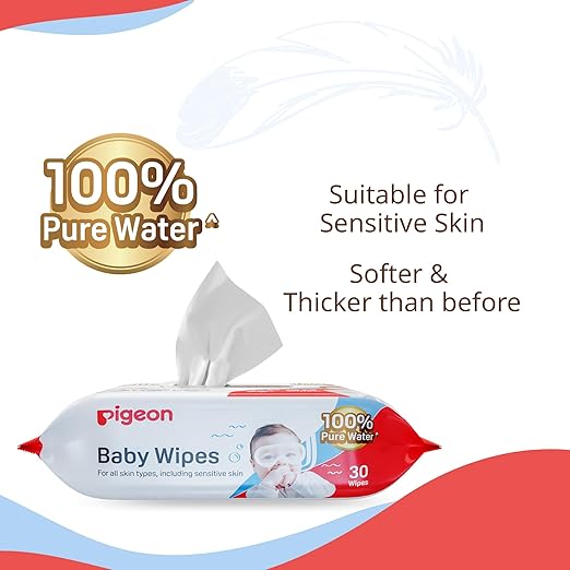 Zubaida's Pigeon Wipes Pure Water 30 Sheets - P79479 - Zubaidas Official™