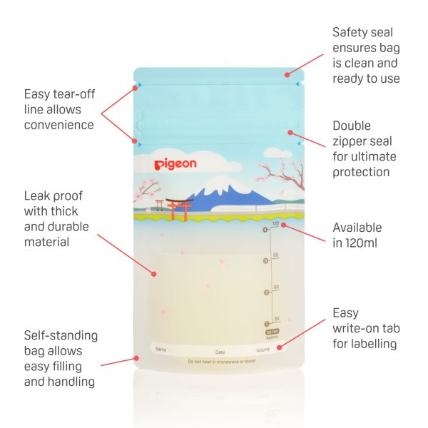 Zubaida's Pigeon Breastmilk Storage Bags 120ml Holidays - A79320 - Zubaidas Official™
