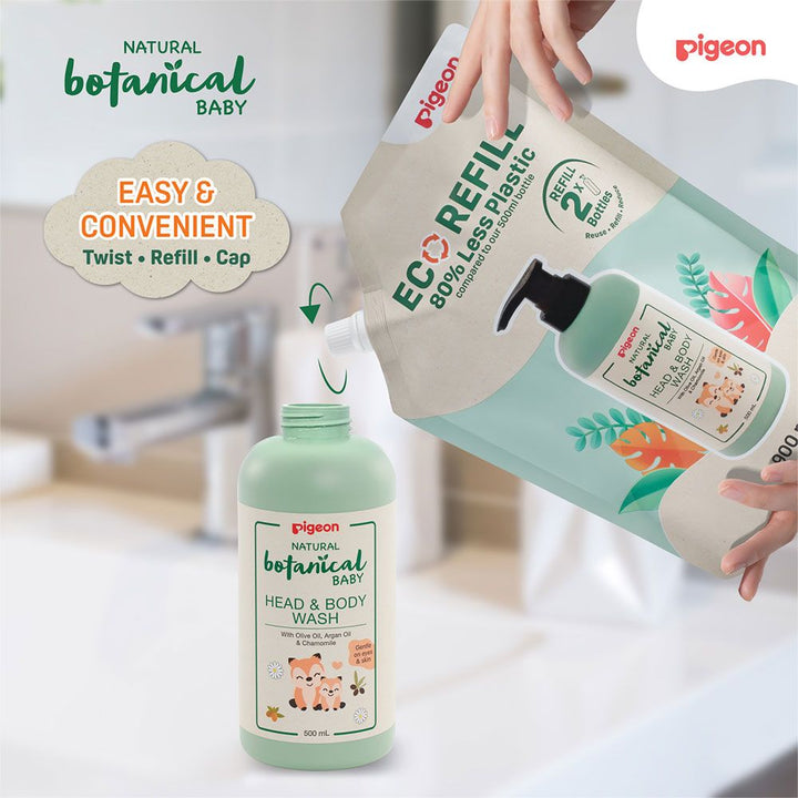 Zubaida's Pigeon Baby Head & Body Wash Refill 900ml - I79799 - Zubaidas Official™