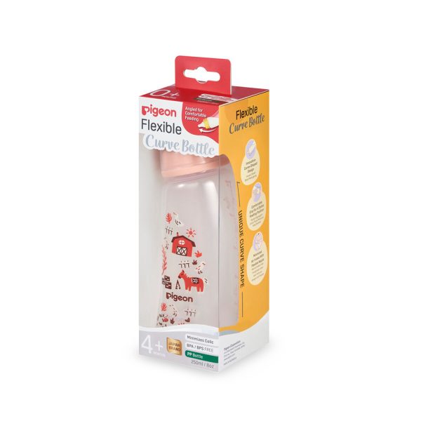 Zubaida's Pigeon Curve Nursing Bottle Pp 250ml Farm - A80001 - Zubaidas Official™