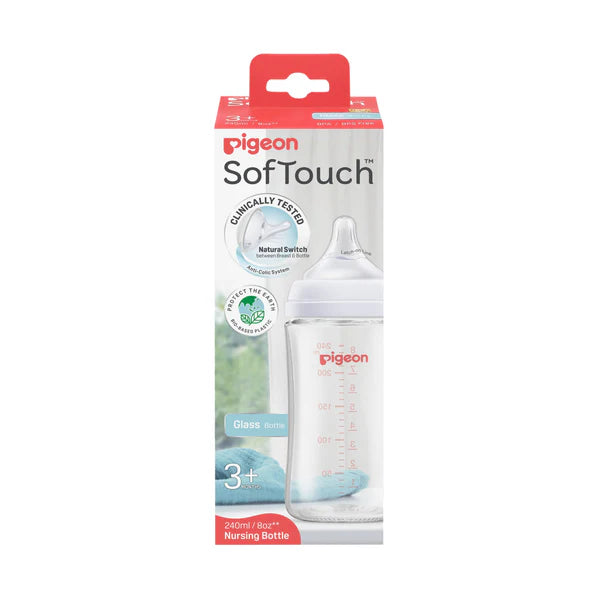 Zubaida's Pigeon SofTouch™ BPP Nursing Glass Bottle 240ml - A81272 - Zubaidas Official™