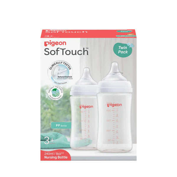 Zubaida's Pigeon SofTouch™ BPP Nursing Bottle 240ml Pk-2 - A81293 - Zubaidas Official™