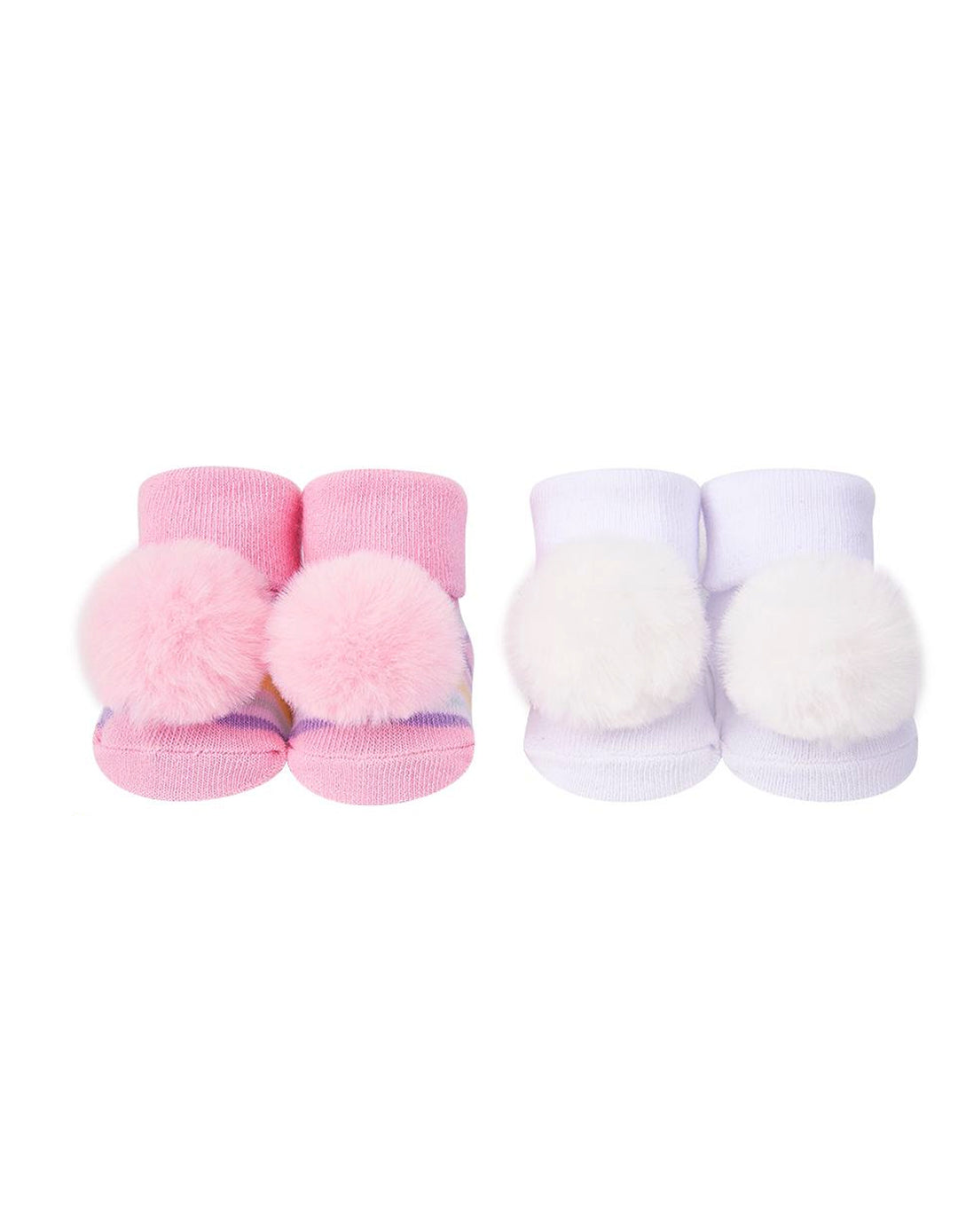Zubaida's Adorable Fluffy Pom-Poms Socks - 2 Pairs - Zubaidas Official™