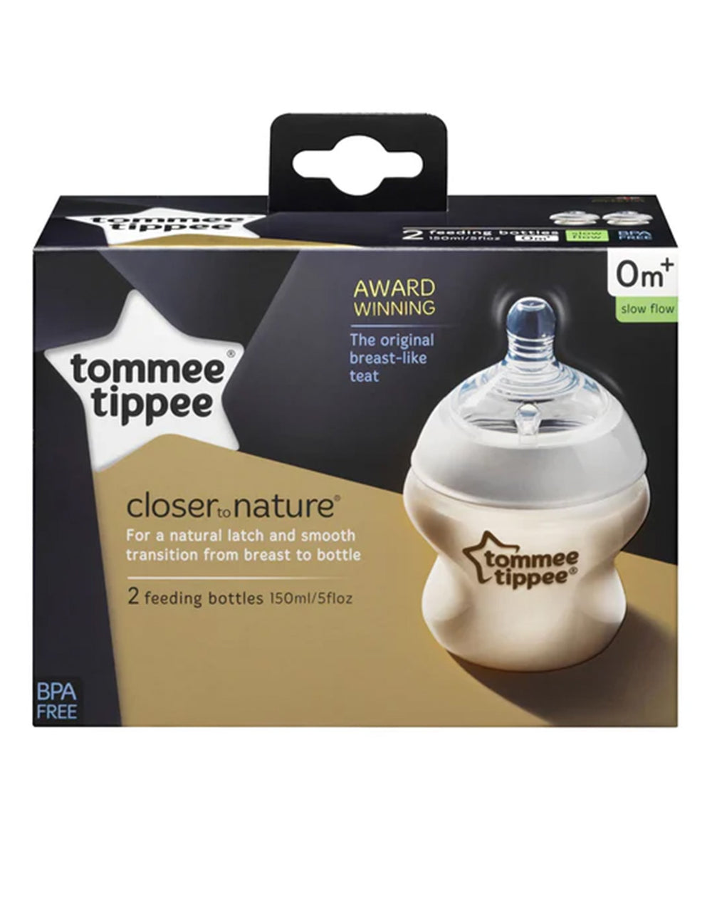 Tommee Tippee Feeding Bottle PK - 2 150 ML / 5 Oz TT 422100 - Zubaidas Official™