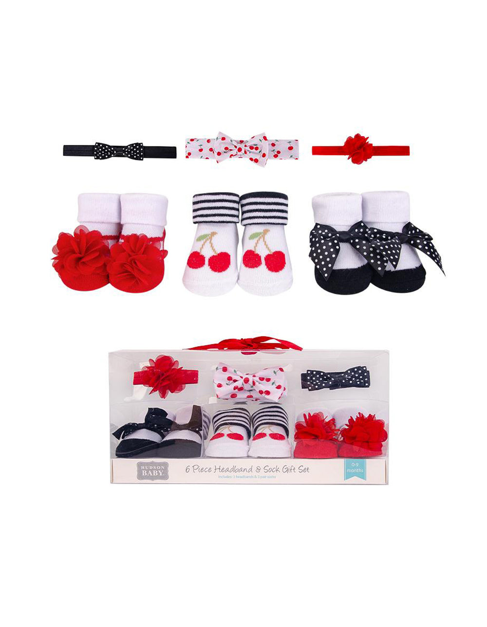 Zubaida's Adorable 6 Pcs Socks & Headbands Coordinated Set - Zubaidas Official™