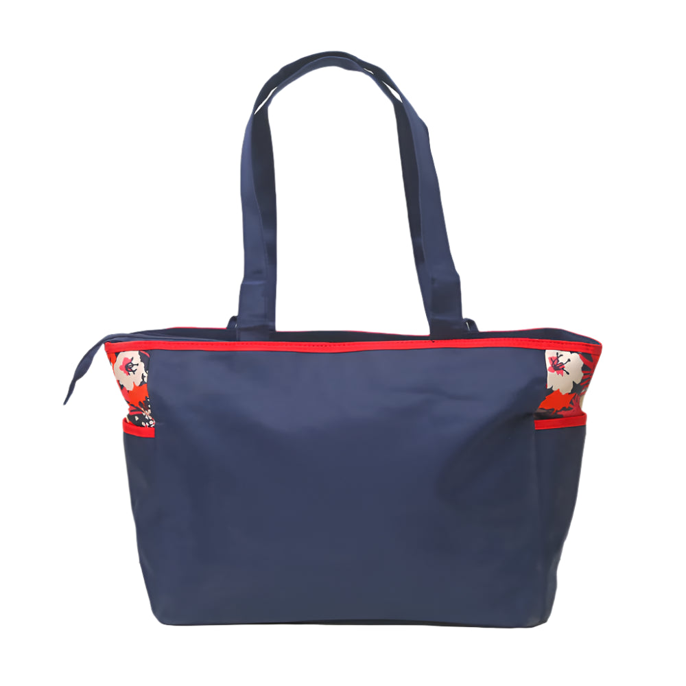 Bambies Amber Tote Diaper Bags 5 Pieces Set - Red & Navy at Zubaidas Official™ Pakistan