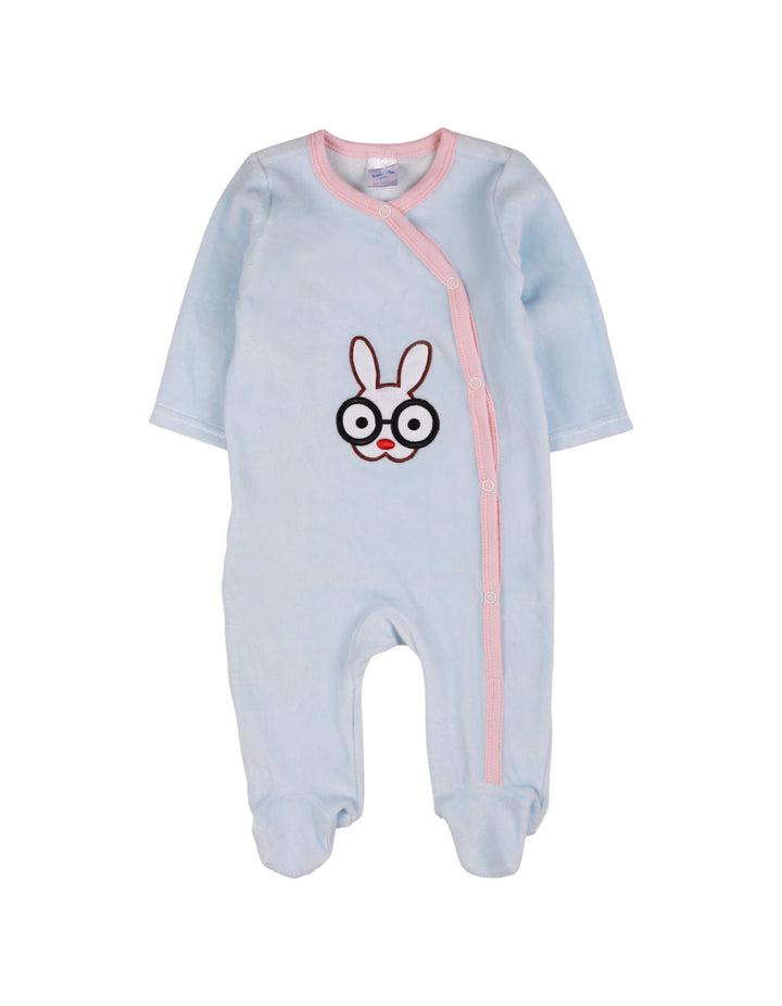 Bambies® Romper Velor Rabbit Glasses Blue at Zubaidas® - Pakistan’s No. 1 and the most trusted baby and kids store for over 50 years. Shop Online. Nationwide Delivery. Best Prices.
