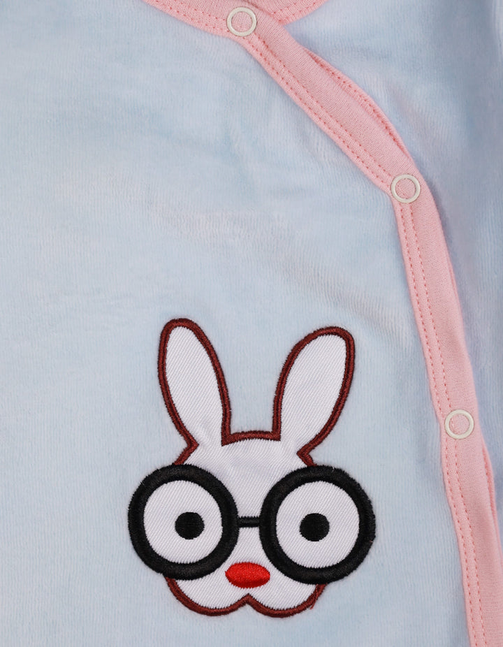 Bambies® Romper Velor Rabbit Glasses Blue at Zubaidas® - Pakistan’s No. 1 and the most trusted baby and kids store for over 50 years. Shop Online. Nationwide Delivery. Best Prices.