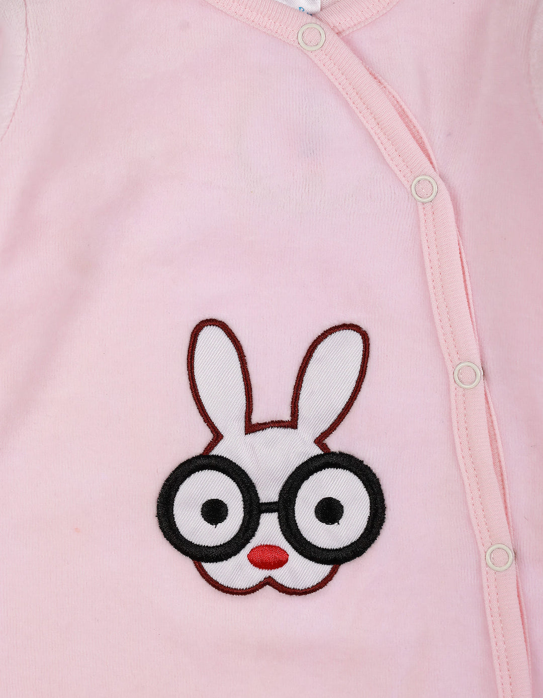 Bambies® Romper Velor Rabbit Glasses Pink at Zubaidas® - Pakistan’s No. 1 and the most trusted baby and kids store for over 50 years. Shop Online. Nationwide Delivery. Best Prices.