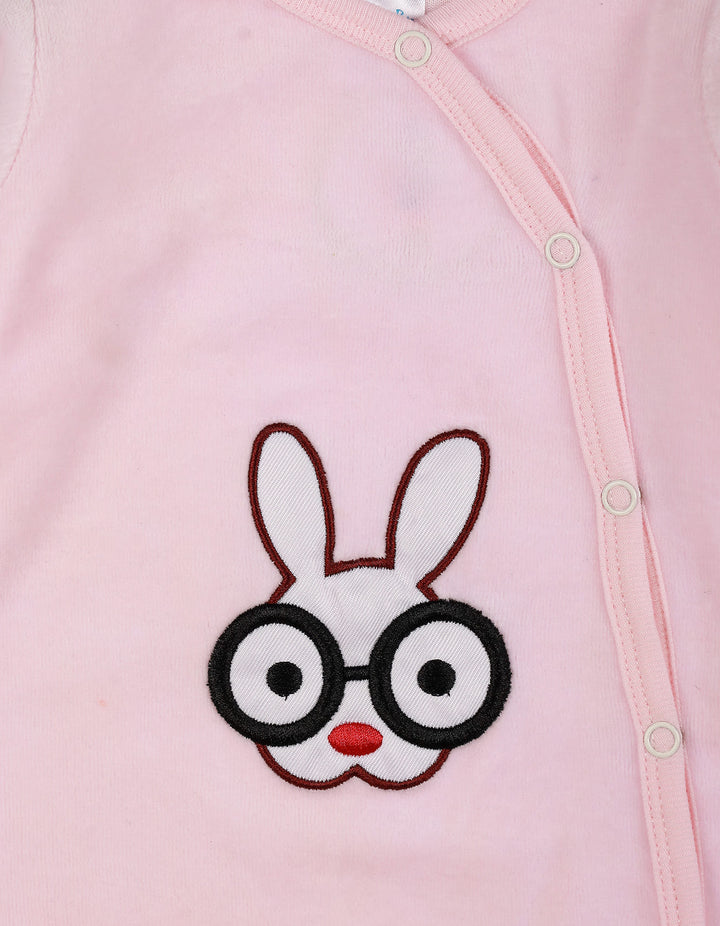 Bambies® Romper Velor Rabbit Glasses Pink at Zubaidas® - Pakistan’s No. 1 and the most trusted baby and kids store for over 50 years. Shop Online. Nationwide Delivery. Best Prices.