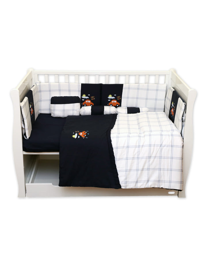 Shop Cot Bedding Set BEEP BEEP Car Theme from Zubaidas® - Pakistan’s No. 1 and the most trusted baby and kids store for over 50 years. Nationwide Delivery. Best Prices.