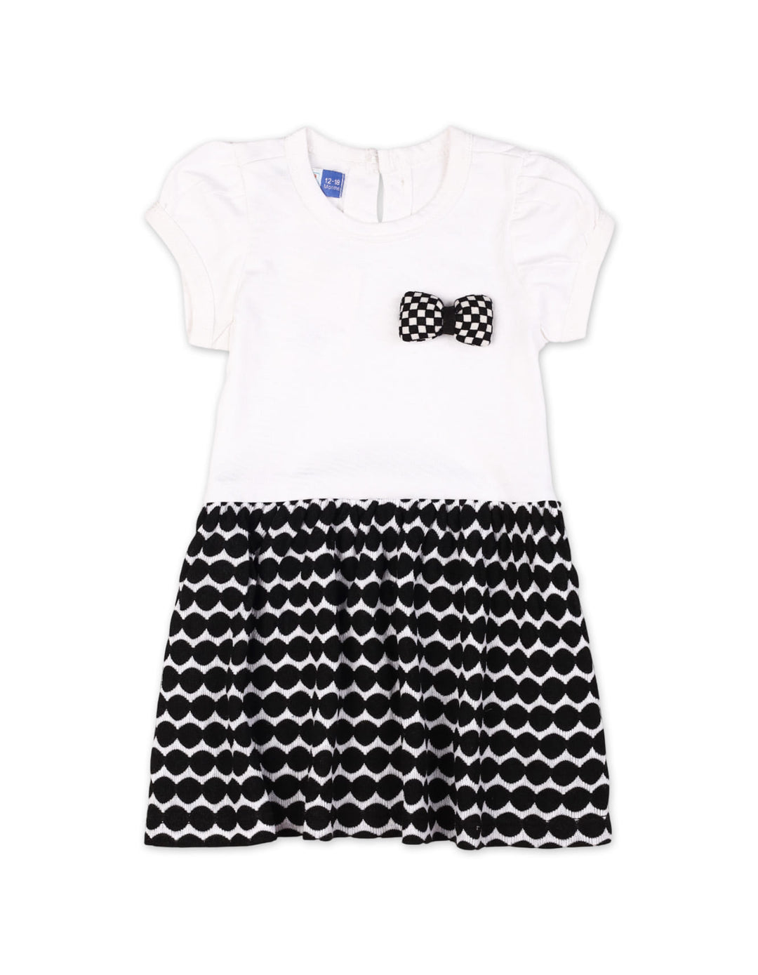 Casual Dress Black and White Bow at Zubaidas® - Pakistan’s No. 1 and the most trusted baby and kids store for over 50 years. Shop Online. Nationwide Delivery. Best Prices.