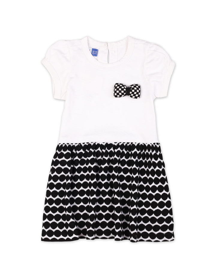 Casual Dress Black and White Bow at Zubaidas® - Pakistan’s No. 1 and the most trusted baby and kids store for over 50 years. Shop Online. Nationwide Delivery. Best Prices.