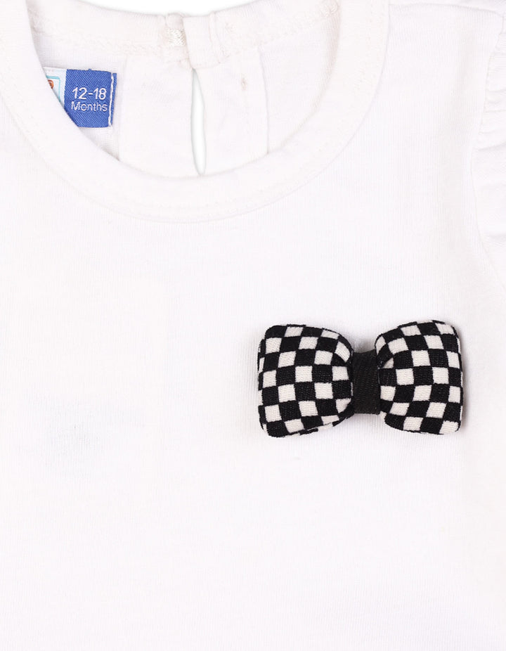 Casual Dress Black and White Bow at Zubaidas® - Pakistan’s No. 1 and the most trusted baby and kids store for over 50 years. Shop Online. Nationwide Delivery. Best Prices.