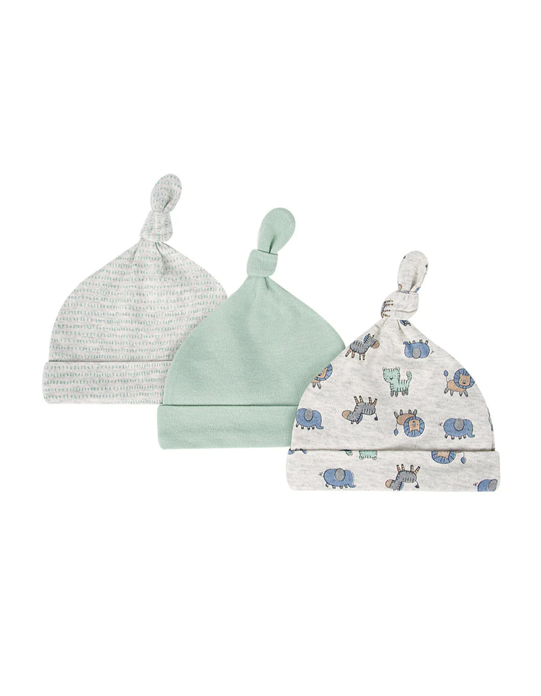 Zubaida's Adorable, Adjustable, Soft & Gentle 3 Pcs Knotted Cap - Zubaidas Official™